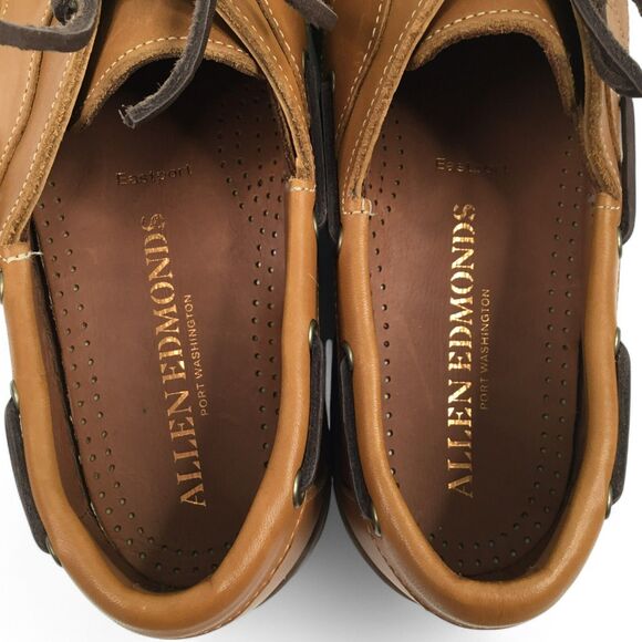 Allen Edmonds Eastport Boat Loafers Moccasins Mens 10.5 D Brown Leather 43502 - Picture 7 of 15